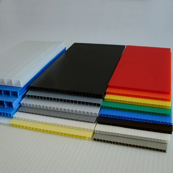 Black pp corrugated cardboard plastic sheets