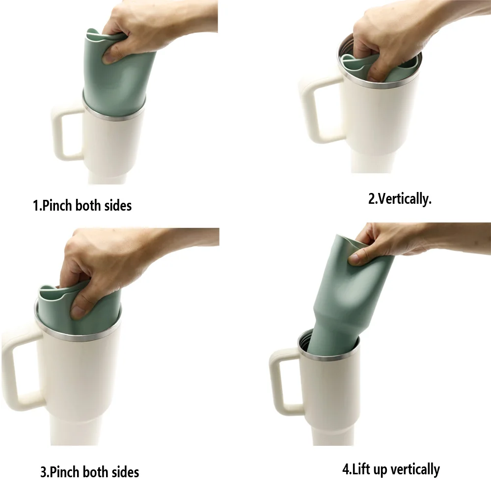 Inner Cup Section Tray for Stanley Tumbler 40oz Dual-sided Drink Cup Inner Tray enjoy Two Drinks silicone stanley cup divider