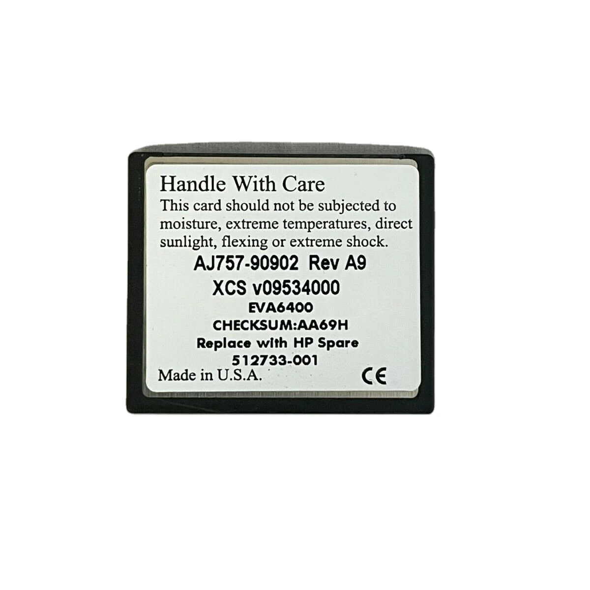 NOB 10pt flash card AJ757-90902 512733-001 for HPE