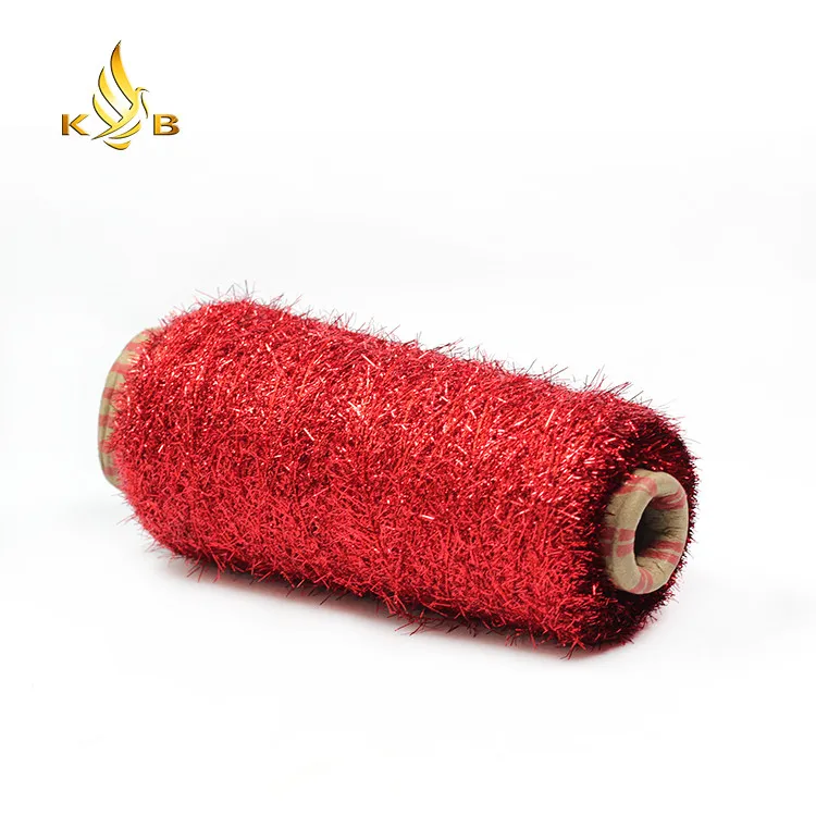 Polyester feather yarn eyelash yarn metallic lurex yarn manufacturer