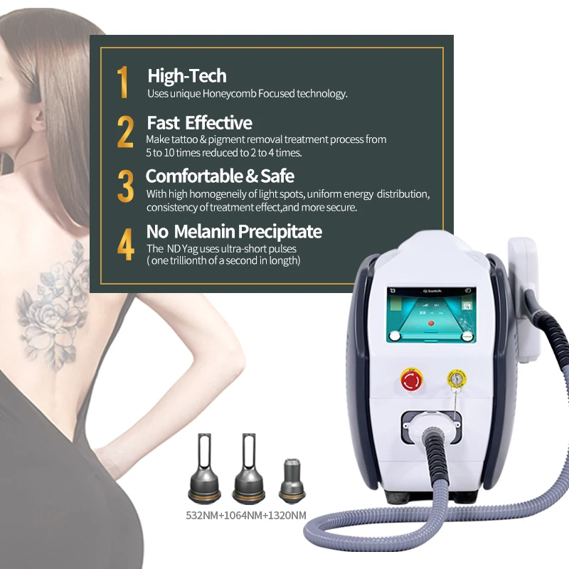 KES Portable 200mj Q-Switched Nd Yag tattoo removal machine Medical Q-Switch Nd Yag Laser price