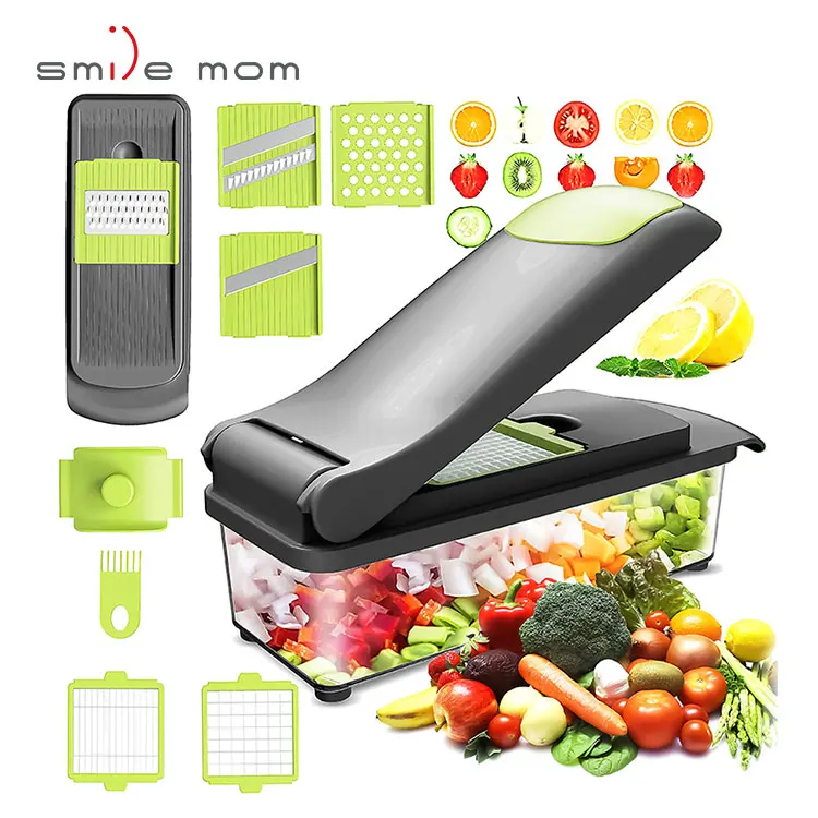 Wholesale Kitchen Gadgets Plastic Mandoline Slicer and Onion Garlic Press Cutter Fruit Vegetable Chopper Tools