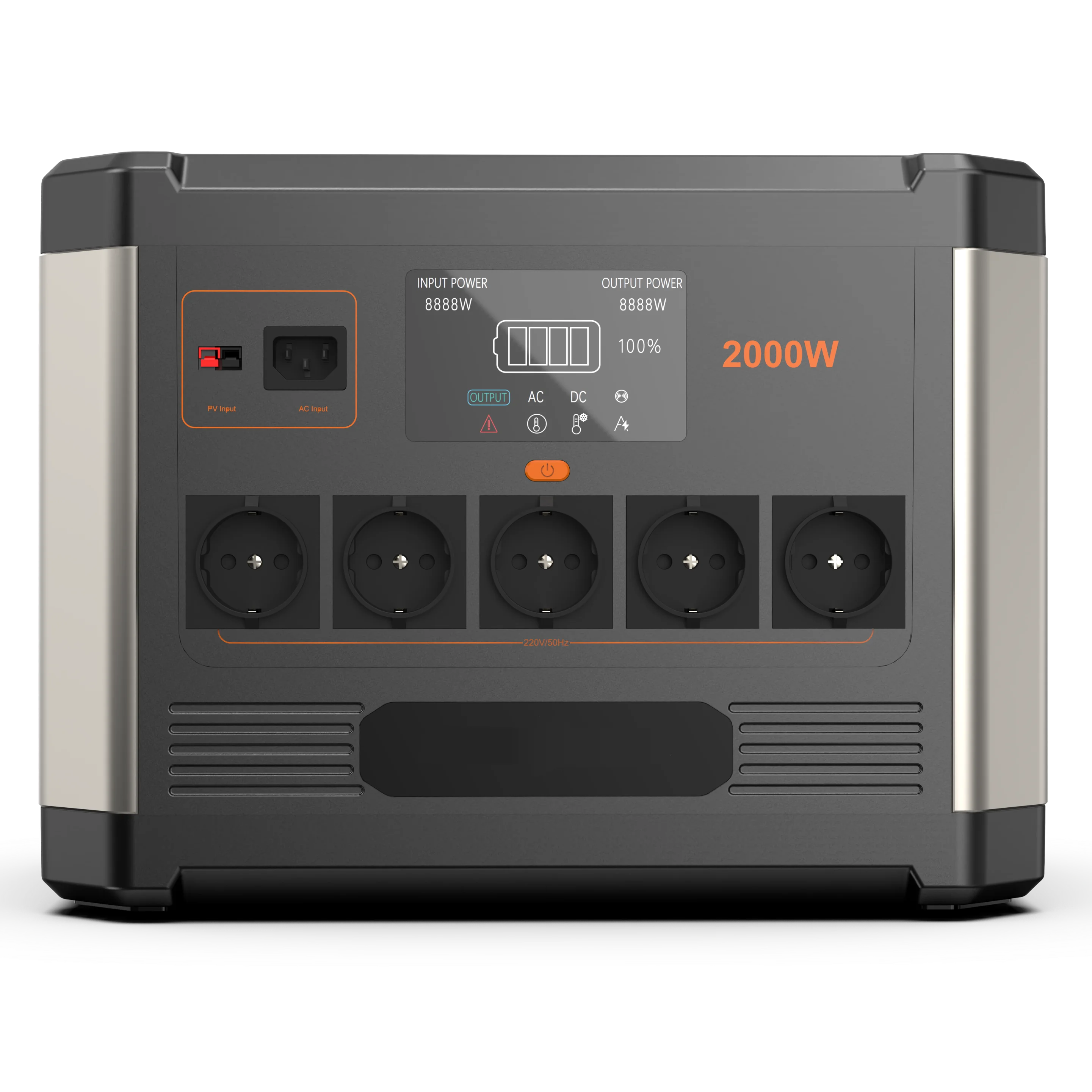 Techoss Portable battery solar generators Outdoor supply  portable solar power station lifepo4  2000w ev charger station