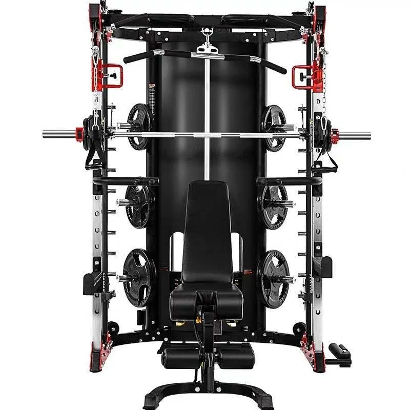 Factory Direct Wholesale Universal Squat Rack with Weightlifting Deadlift Platform Commercial Gym Cage Multi Power Rack