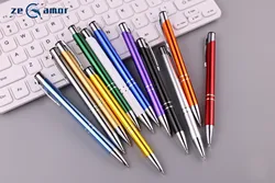High Quality Fast Dispatch Promotional Click Aluminum Custom Logo Laser Engraved Free Samples Metal Ballpoint Pen