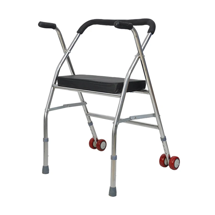 Hot Selling Aluminum Lightweight Rollator 2 Wheel Walker with Seat for Adults