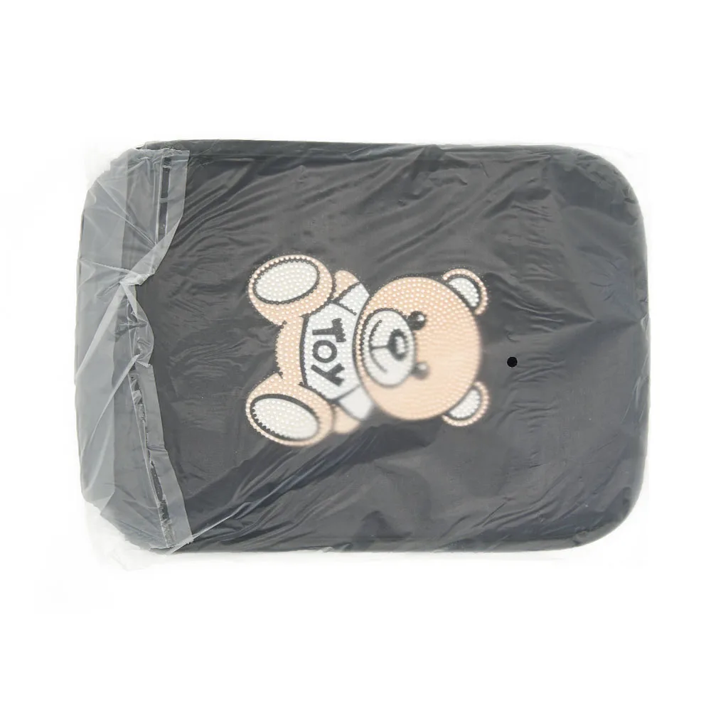 Cute Diamond Rhinestone Bling Car Armrest Cover Front Position Storage Box Accessories for Women and Girls