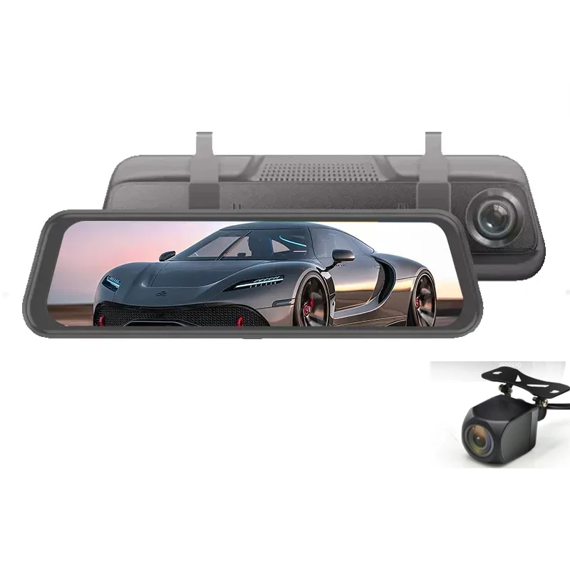 Автомобильный видеорегистратор H60 с двумя объективами HD1080P G-датчиком записывающий парковочный монитор подходит для карт 128G