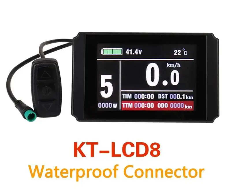 KT LCD Meter for Electric Bicycle, Intelligent Controller, Ebike Panel, Julet, Waterproof, LCD3, LCD8HU, LCD5, 24V, 36V, 48V