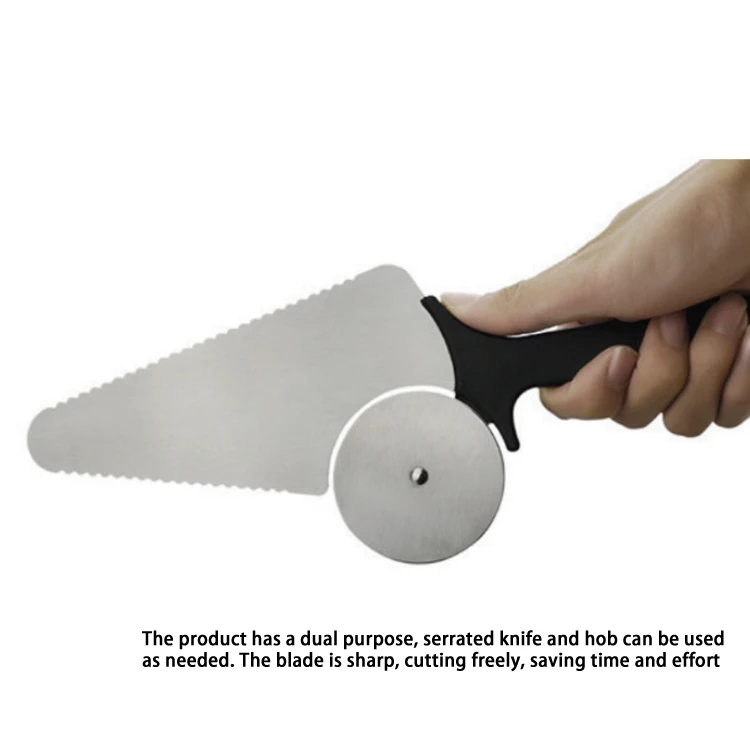 Hot Selling Baking Tools Rocker Pizza Peel And Cutter With Plastic Handle