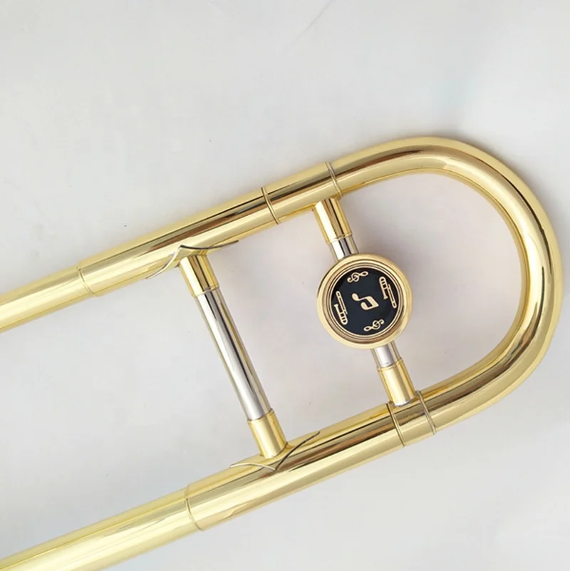 
Weifang Rebon Cheap Bb key Slide plated gold Tenor Trombone 