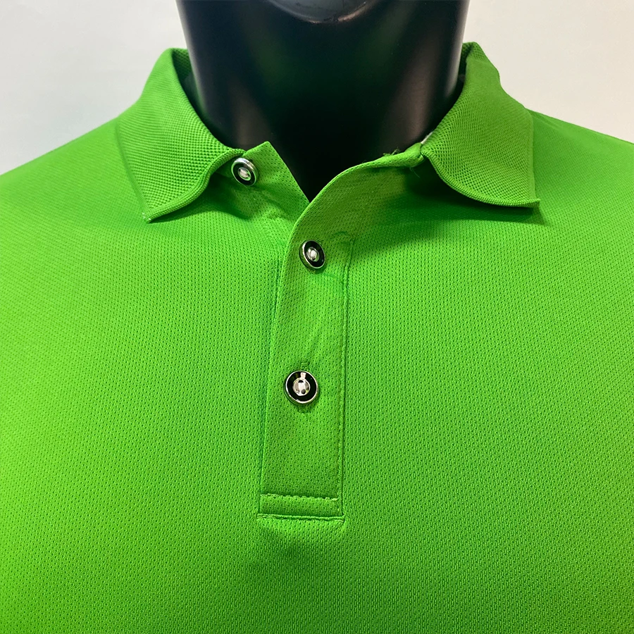 Lidong polo quick drying work printed t shirts mesh sports men polo work shirts