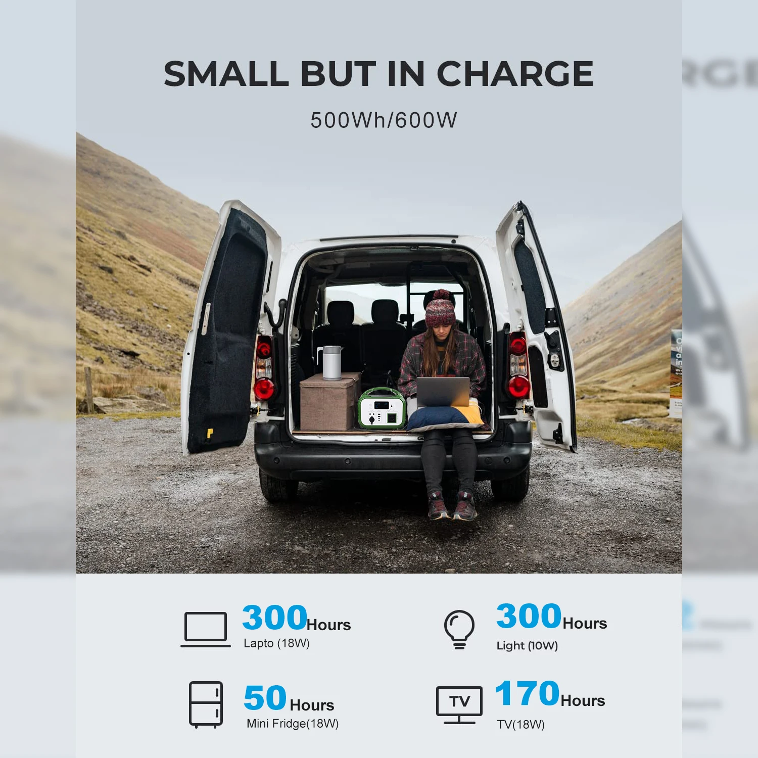 wireless phone charging Lithium battery 600W 1200W portable solar power station