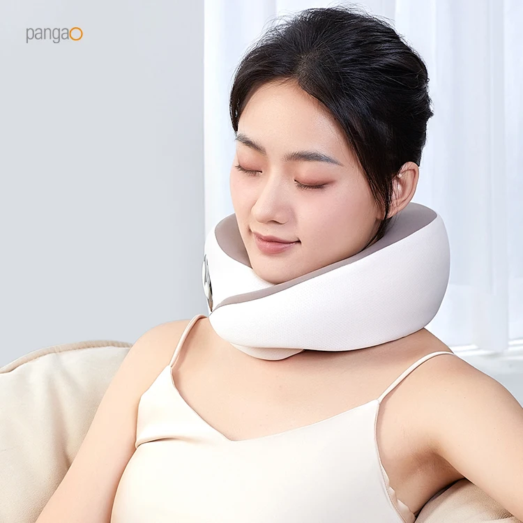 Electric Portable Shiatsu Neck Cushion Massager for Home and Car Travel U Shape Cervical Neck Massage Pillow