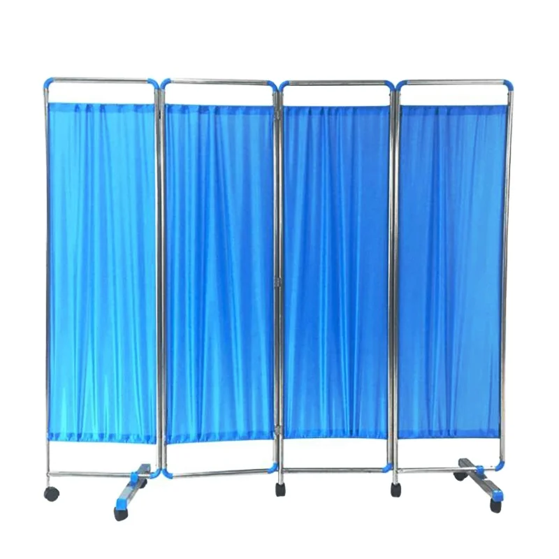Hospital furniture foldable stainless steel hospital ward folding screen