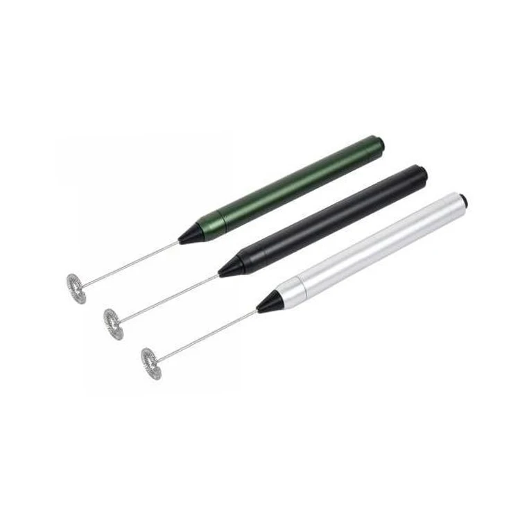 Skinny Milk Stirrer and Frother, Handheld Mini Mixer,Stainless Steel Cordless Battery Operated Electric Coffee Whisk Milk Foamer
