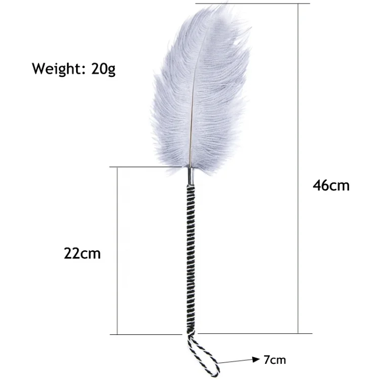 Wholesale Couples Flirting Feather Sex Toy Adult Sm Bondage Stimulating Body White Soft Feather Sexy Tools