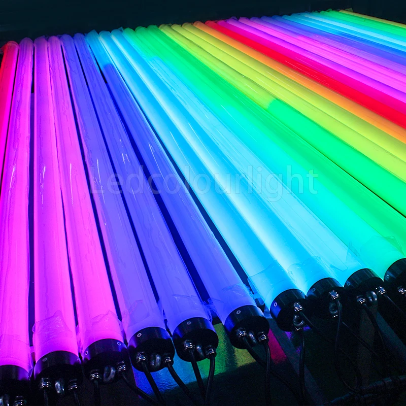 DMX 3D Pixel Tube RGB LED DMX Tube Milky Shell Disco Stage Lights