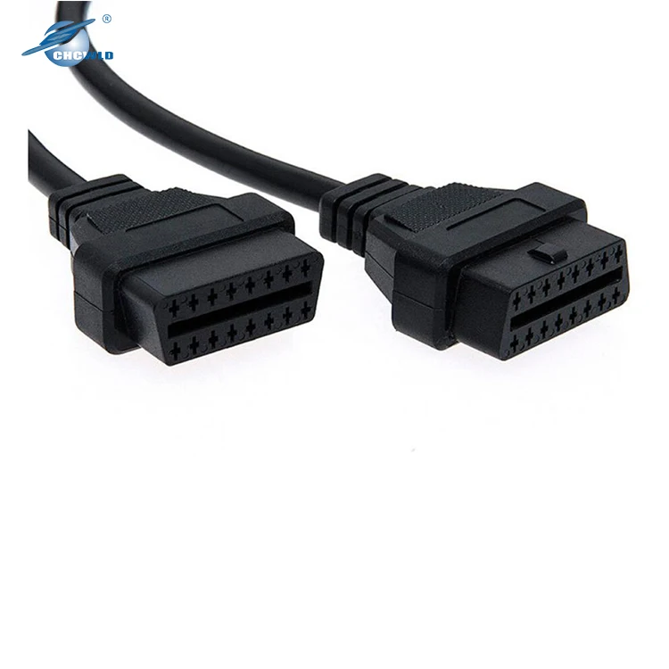 Customized OBD pulg cable 14 16 PIN male to female diagnostic for electrical wire harnss