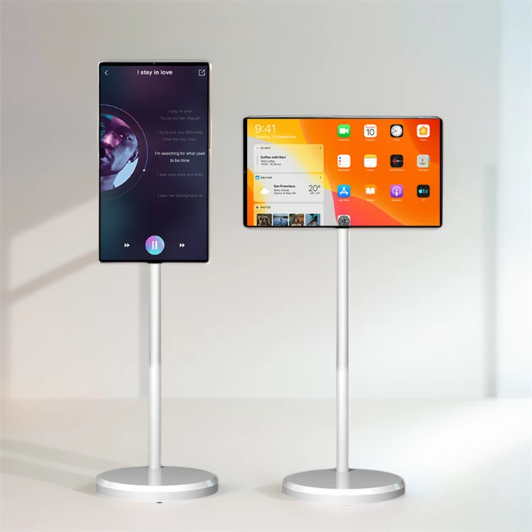 Android 13 умный сенсорный экран беспроводное ТВ Wi-Fi умное мобильное напольное цифровое вывеска телевидение
