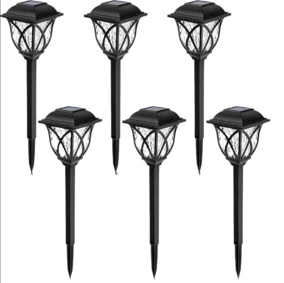 Solar Powered LED Garden Lights Waterproof Outdoor Lawn Decorative Lighting Pathway Yard Lantern Patio Decor Landscape Design