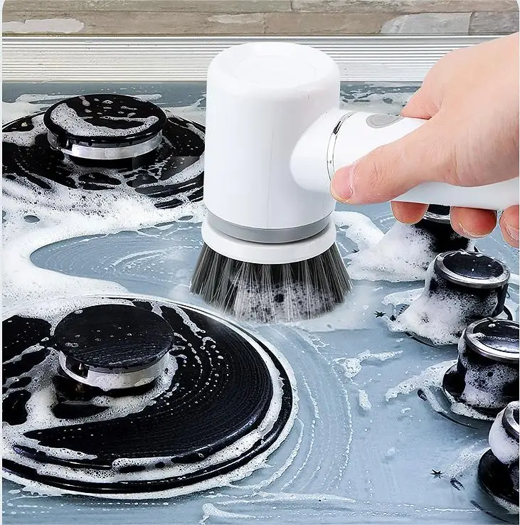 Litebird Electric Spin Scrubber Brush Cordless Magic Power Scrubber Handheld 3 In 1 Electric Cleaning Brush For Kitchen
