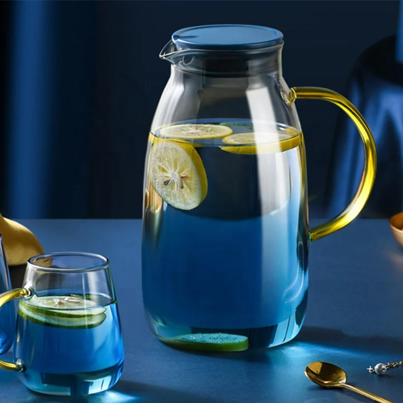 
Cold water bottle glass heat-resistant high temperature household boiled water water cup teapot set jug large capacity cooler 