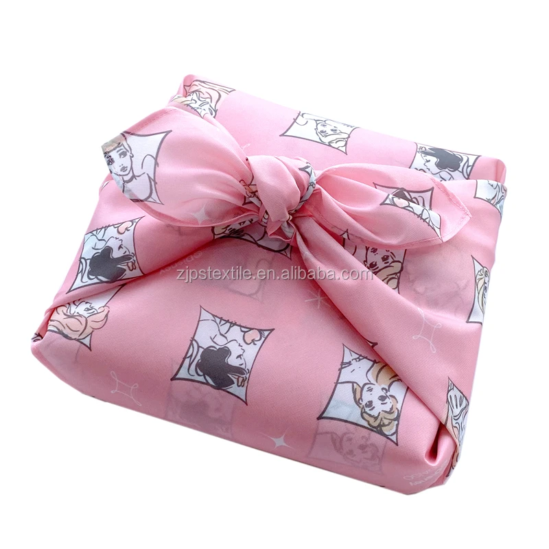 Высокое качество современный дизайн финальная распродажа 2 стороны печатных Furoshiki дешевые оптовые упаковочная ткань