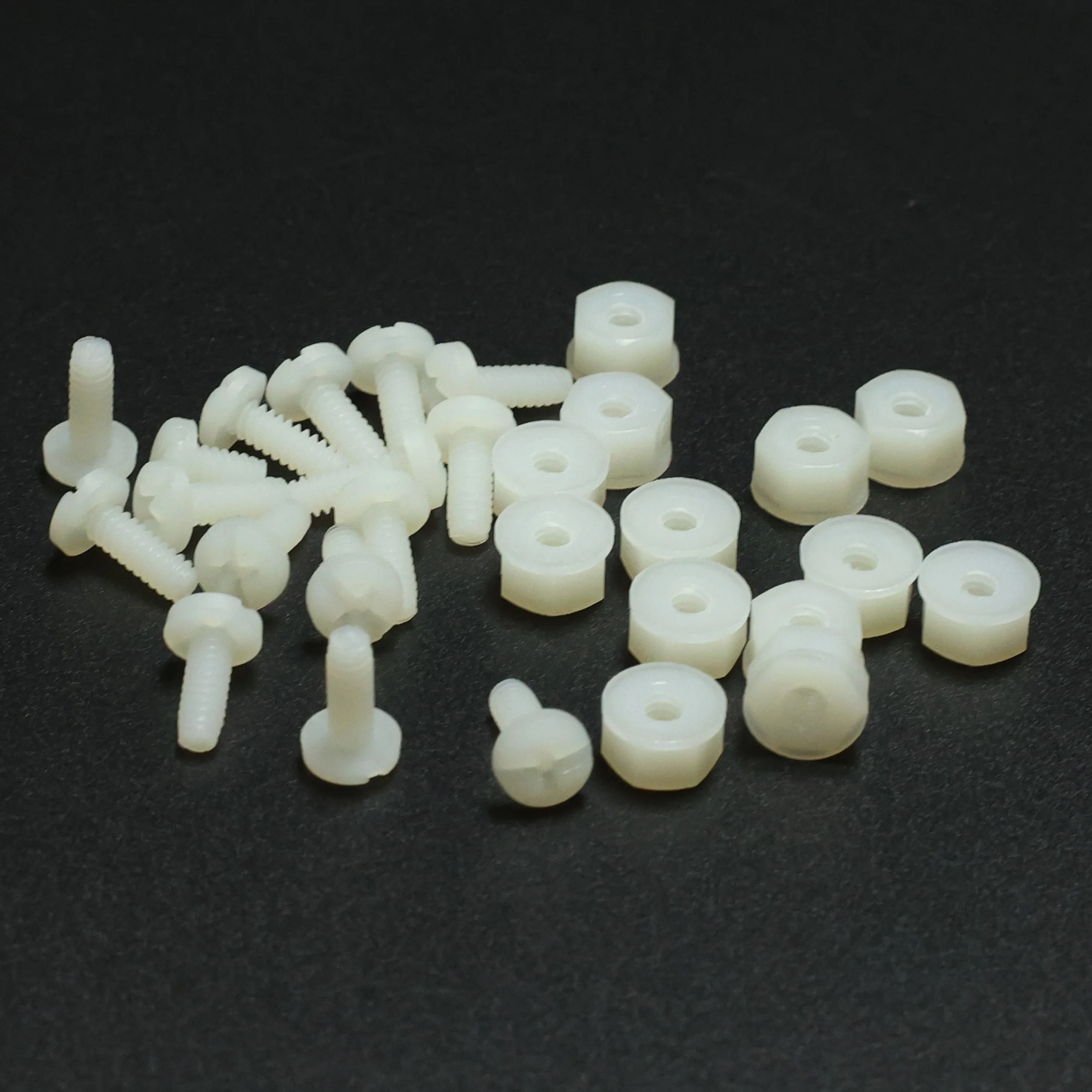 Nylon Combo Binder Machine Screw-Thread Size 6-32 Thread Length 9.5mm 0.375 Inch