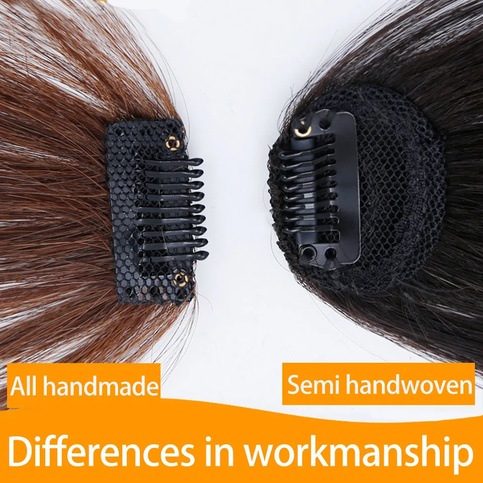 Private Label Bang Human Hair Wigs Bang Hair Piece Natural Human Hair Front Bangs Extensions