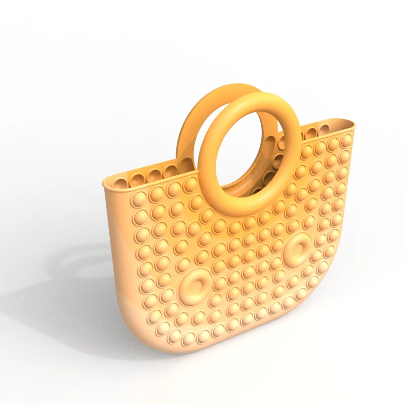  New Product Push It Pop Fidget Toys Handbags And Purses For Women Fashion Ladies Silicone Top Handle Satchel Shoulder Tote