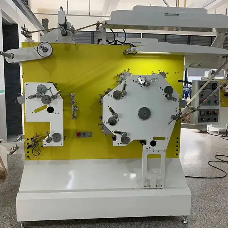 Mini Size Desktop Type 1 Color Flexo Fabric Nylon Taffeta Tape Label Printing Machine for Satin Ribbon Cotton and Paper