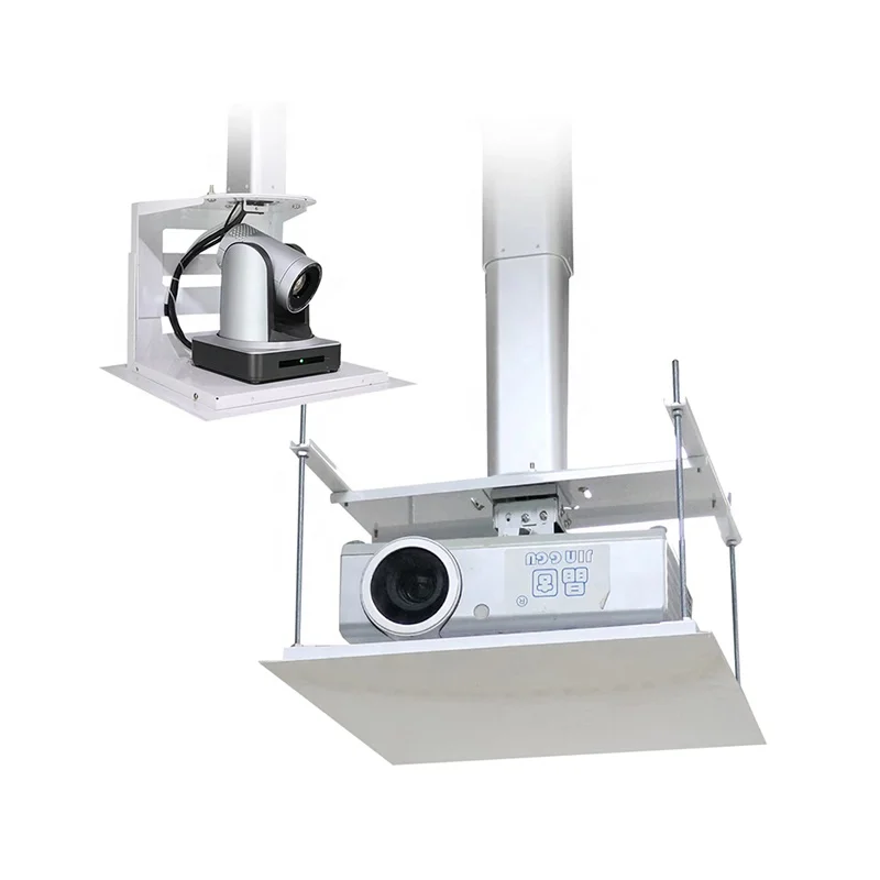 JGST Video Conference System Motorized Projector Ceiling Mount Camera Projector Telescopic Bracket Lift for Meeting Room