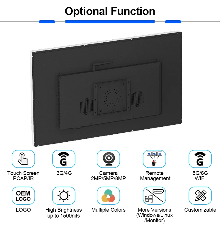 24 inch Indoor Android  Lcd Display Screen advertising digital signage media player equipment
