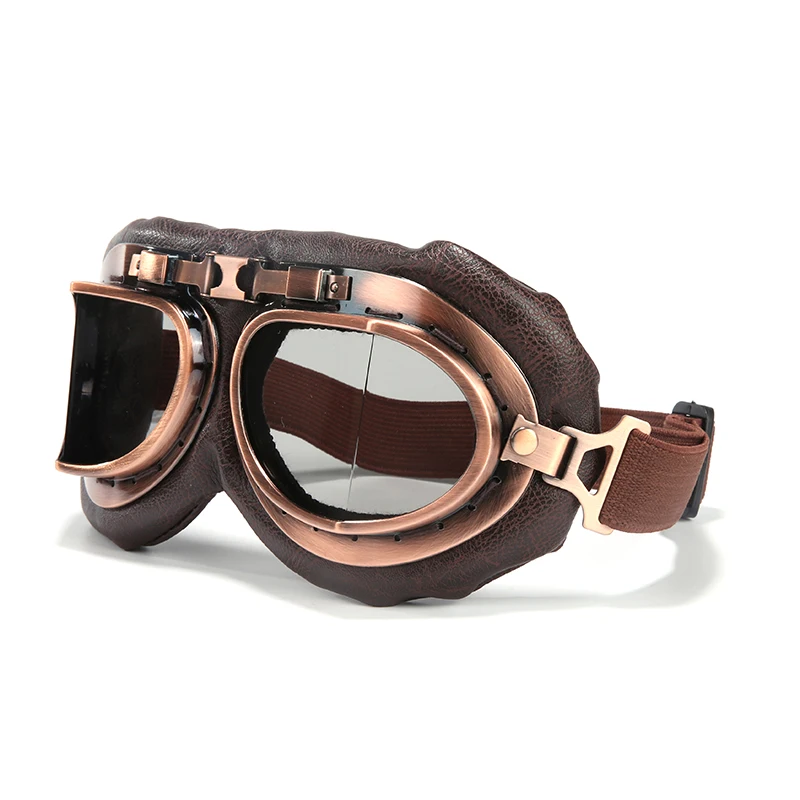 Kaiyue Retro Vintage Pilot Goggles Motor Protective Gear Glasses For Motorcycle Goggles