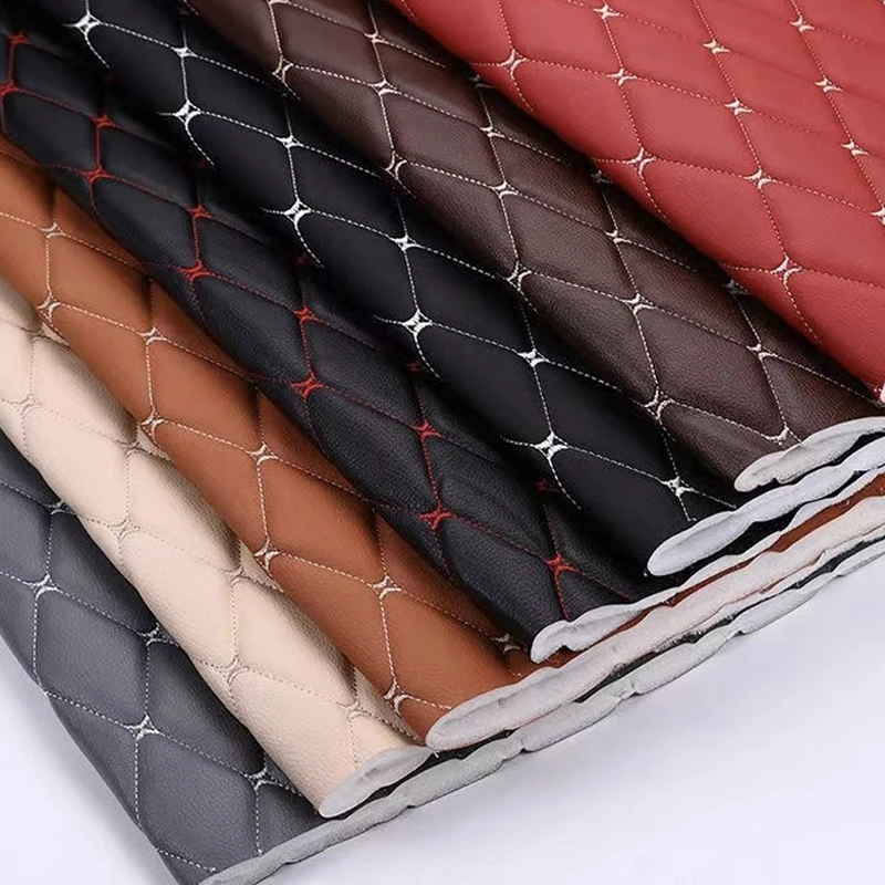 Automotive Upholstery Cuero Pvc Rexine Synthetic Leather faux leather for car seats