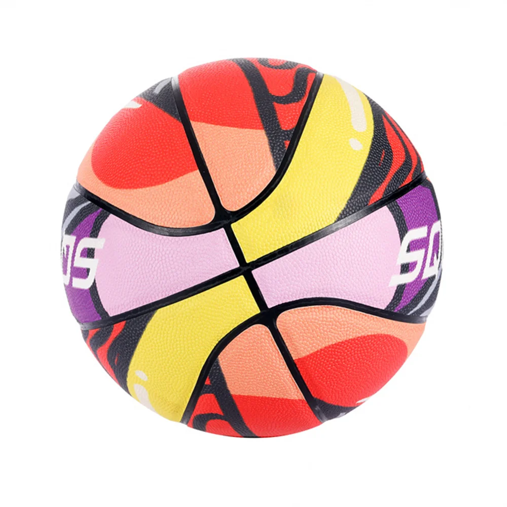 Glory Squad Custom MVP Official Size 7 Multi-Color PU Laminated Match Basketball for Training and Races