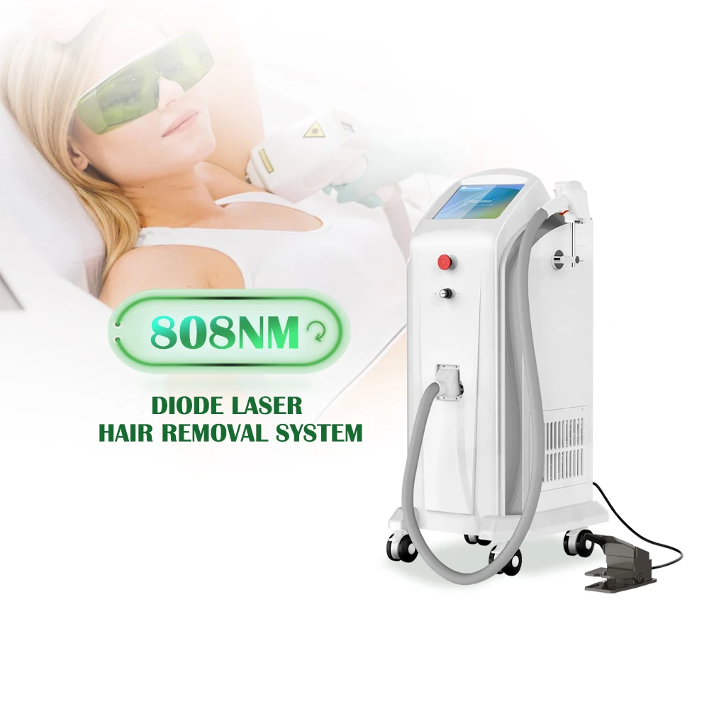 Triple wavelength diode laser hair removal 755 808 1064 laser 755 808 1064 Diode Laser Hair Removal Machine Best Quality Machine
