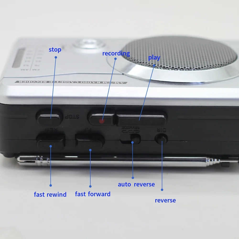 Low Price Factory Wholesale FM/AM Radio Recorder  Cassette player