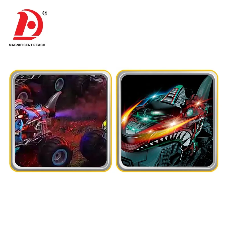 HUADA 2024 4CH 27MHZ Dinosaur Design Fast Racing 4WD High Speed Mist Spray RC Car Off Road Remote Control Trucks With Battery