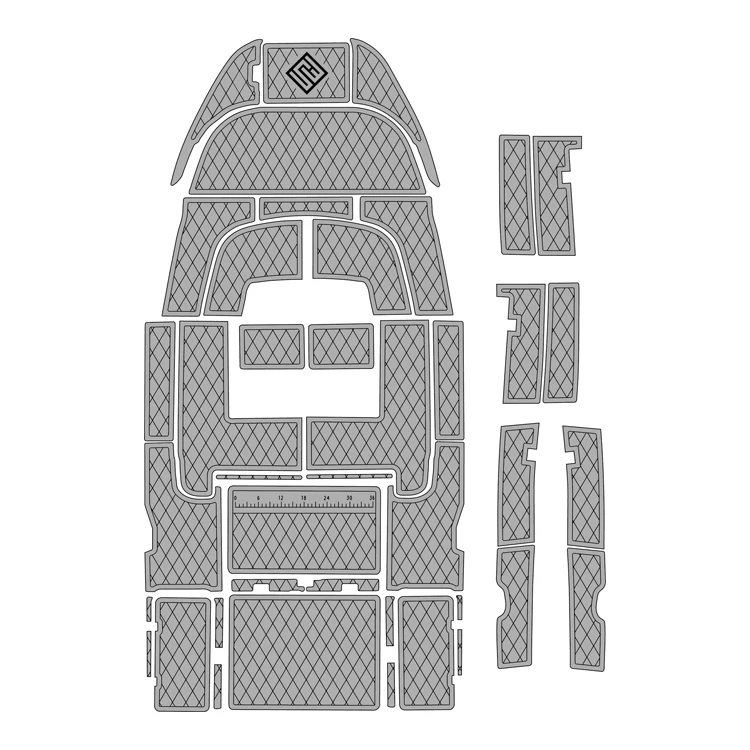 Melors EVA Marine Decking Over 3000 Hours UV Protection With Self-Adhesive Boat Flooring