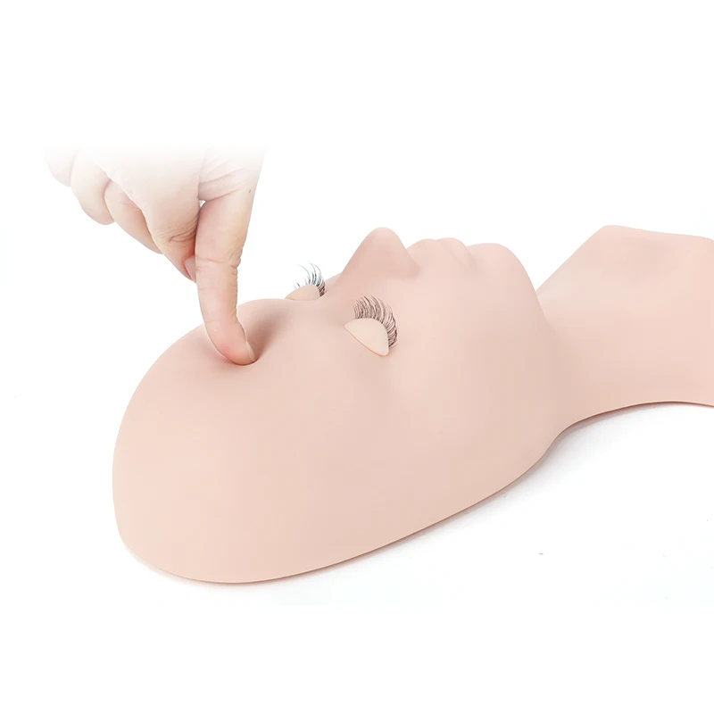 Practice Mannequin Lash Heads with removable eyes Wholesale Top Quality Manikin Test Head for lashes