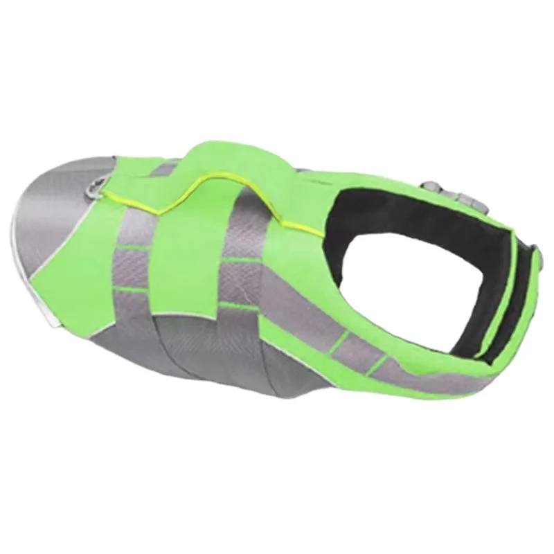 Reflective Quick-Release Lifejacket with Leash Pet Swimming Coat Dog Outdoor Clothing Safety Clothing Dog Vest Lifejacket