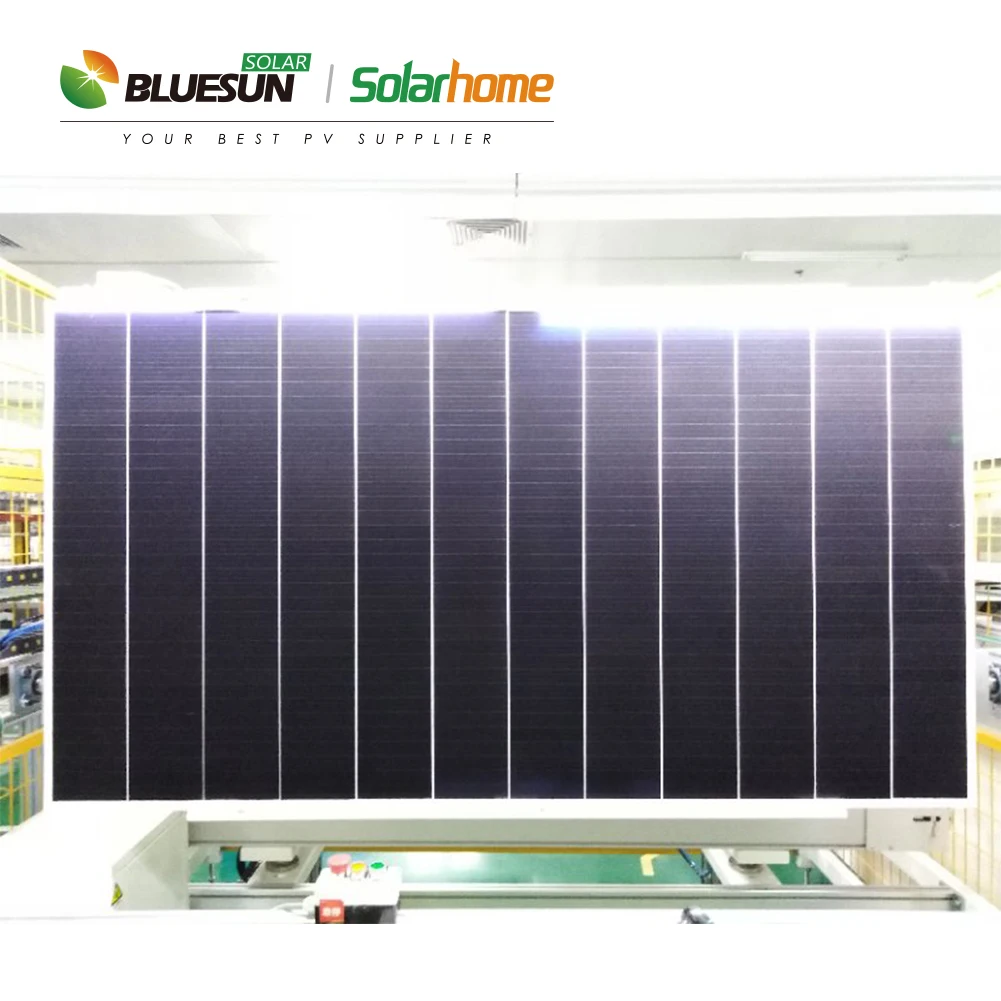Bluesun Shingled Solar Panel 500W Monocrystalline Solar Panel System Overlapping Solar Panel 500W
