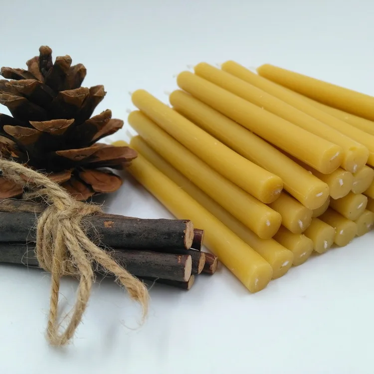 Hot sale eco-friendly unscented beeswax candles for church and household use