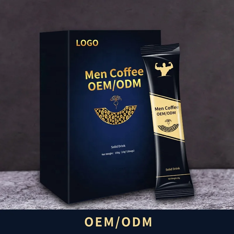 Лидер продаж OEM/ODM кофейный порошок для мгновенных мужчин удобно улучшает жизненную силу тела повышения мужской активности и борьбы с