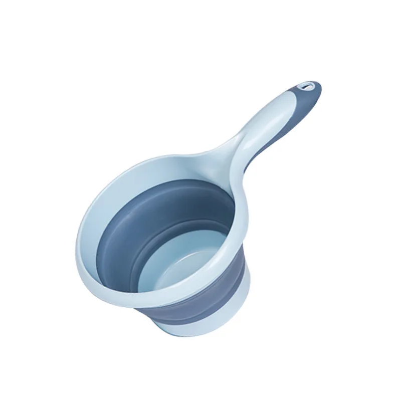 Kitchen water spoon Plastic silicone bailer Collapsible hanging water spoon