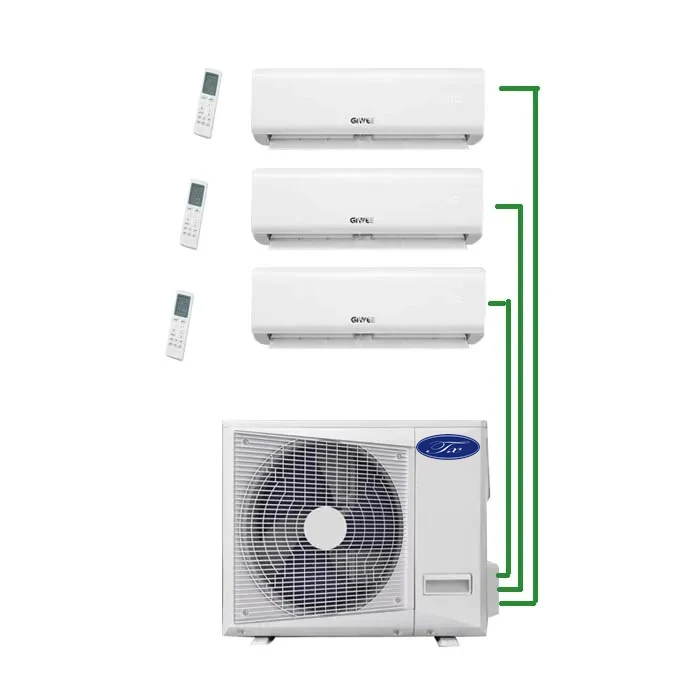 18000btu настенный Комнатный блок кондиционера раздельный один привод три aircon