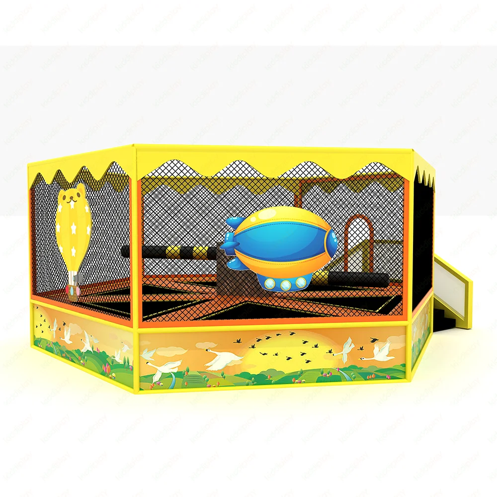 
2020 New developed Russian turntable trampoline fitness handle park indoor playground 