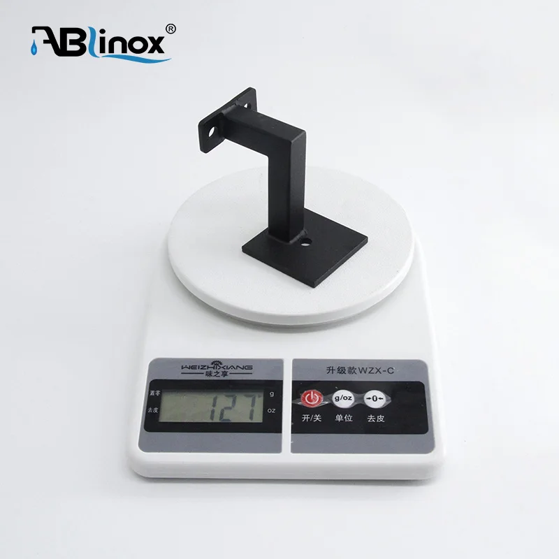 Factory Customized Black Heavy Duty Handrail Bracket Wall Mounting Elbow Holder Stair Railing Fittings